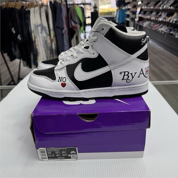 Nike Supreme x SB Dunk High By Any Means Stormtrooper DN3741-002 Size 10